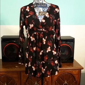 Women’s large floral blouse